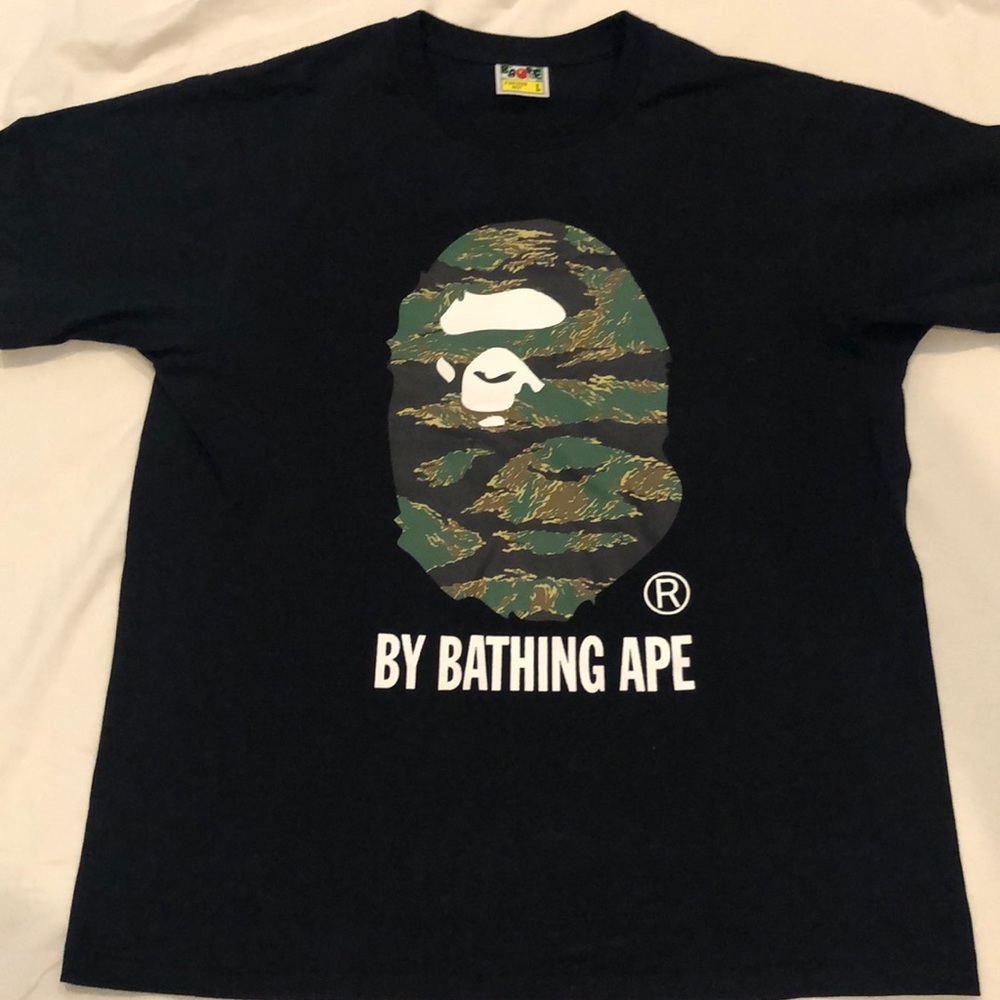 Black Bape T-Shirt Camo Ape Large